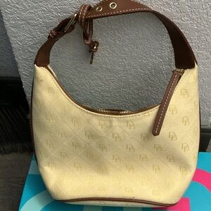 Dooney & Bourke Tan and Brown Hobo Bag NWT